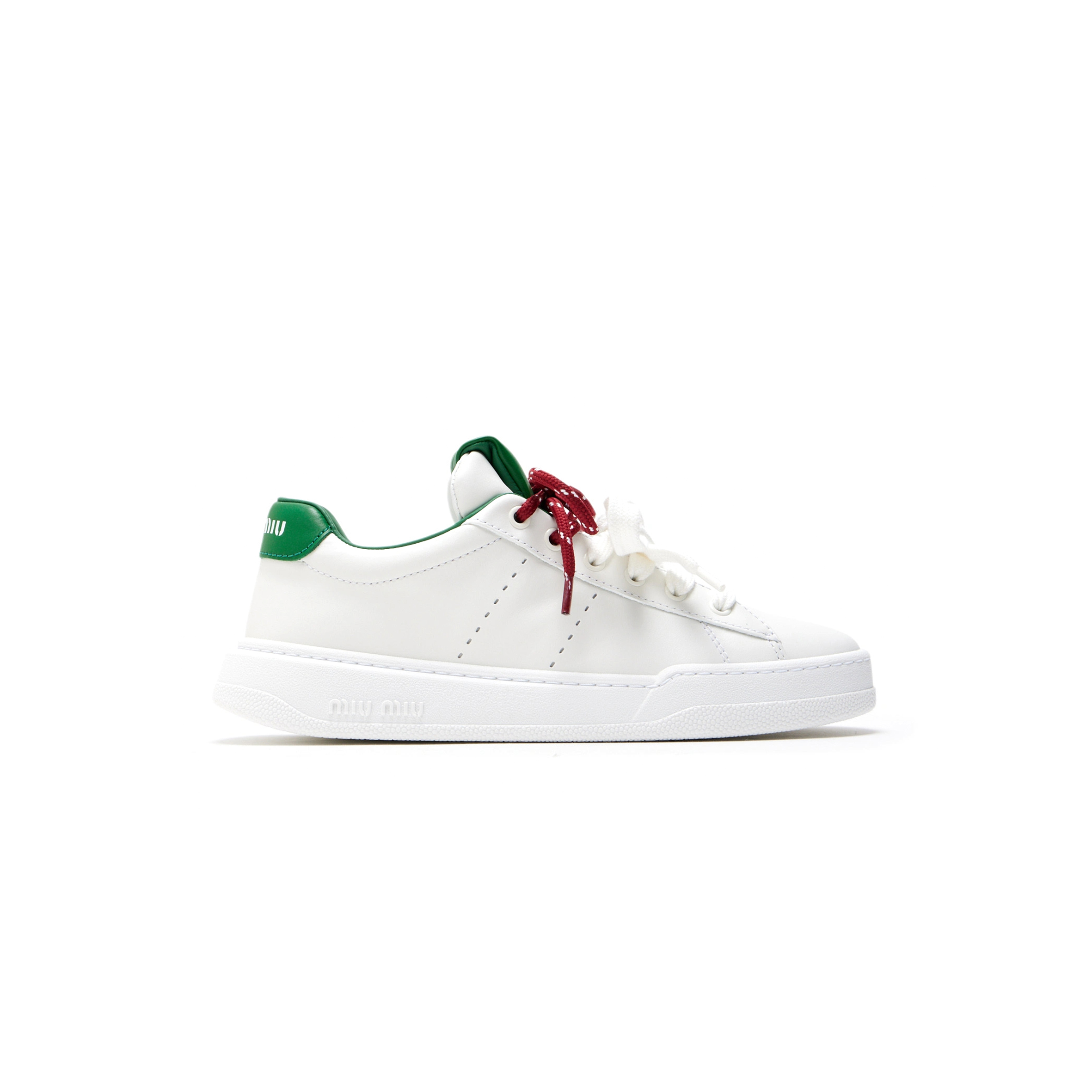 MIU MIU LEATHER SNEAKERS 5E387E